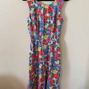 Vintage 90s Liz Claiborne Sport Floral Sleeveless Dress - Size 4